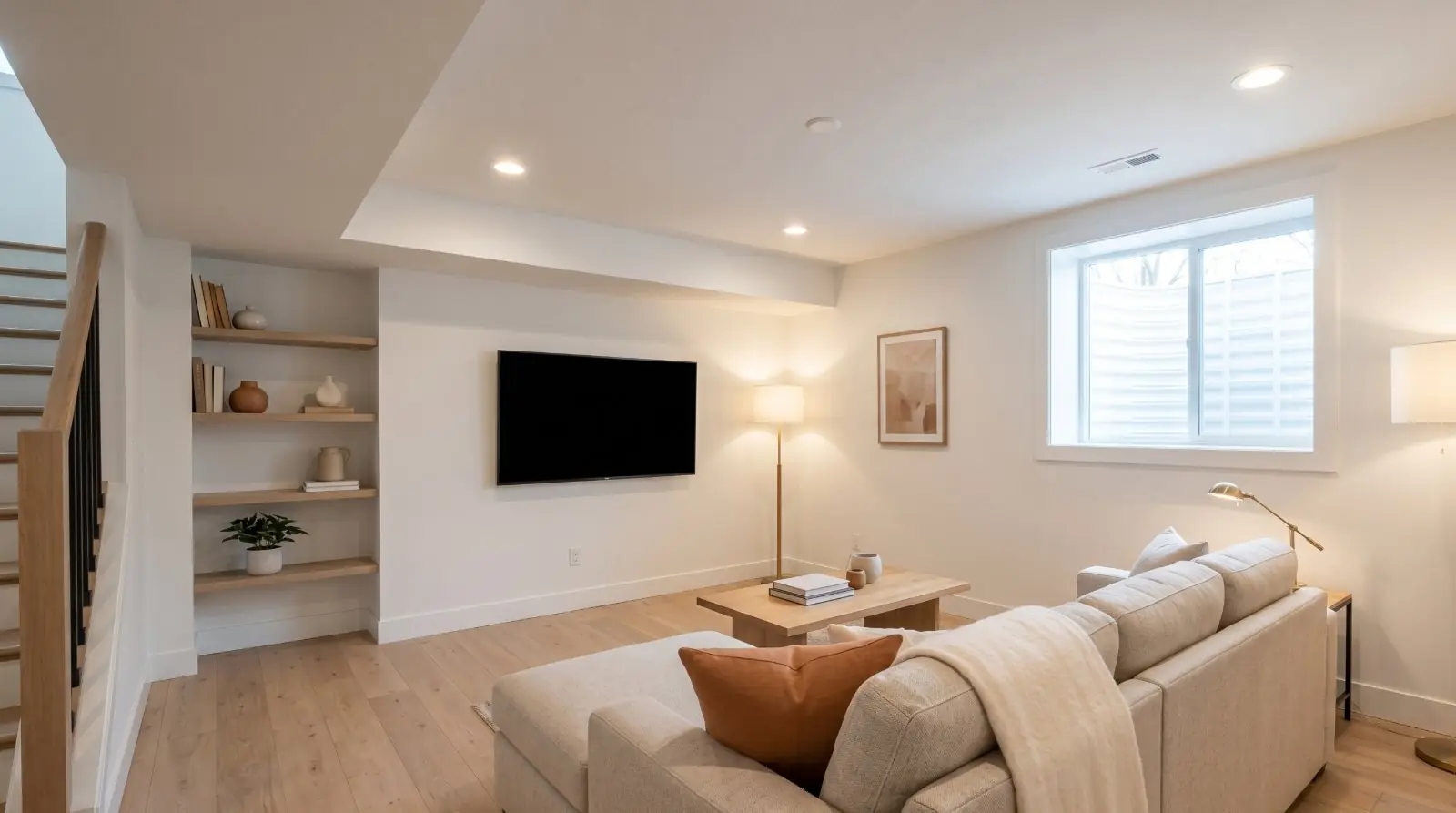 How to photograph a basement — finished, unfinished, and the utility room nobody knows what to do with