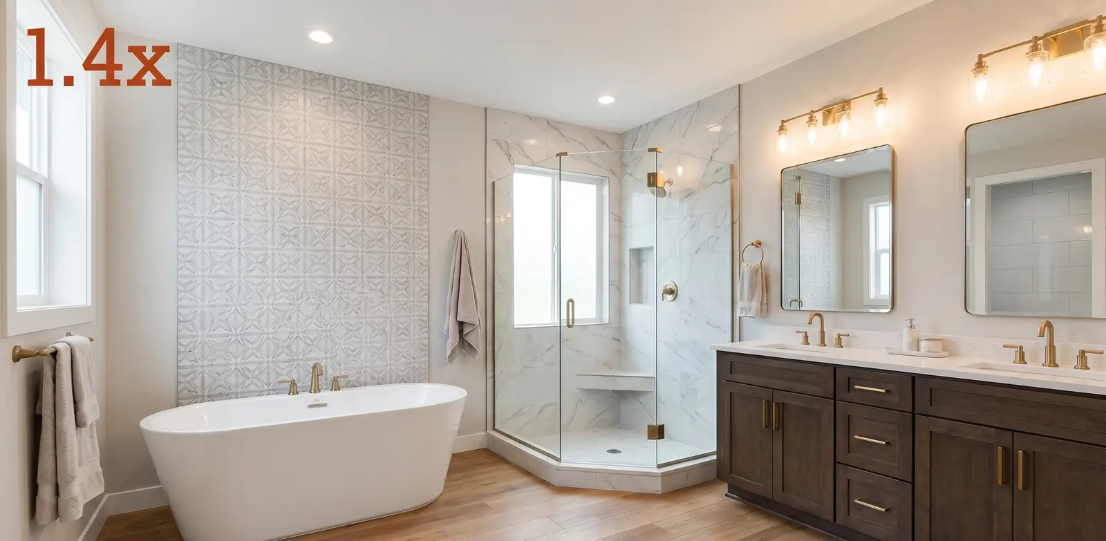 Why your bathrooms look smaller than the room — and how to fix it