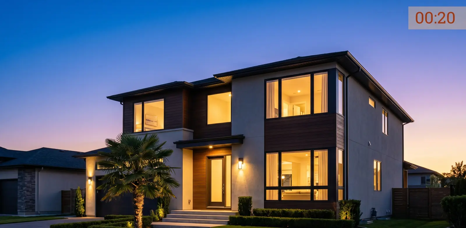 Twilight real estate photography on your phone